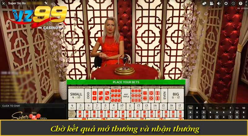 Chờ kết quả mở thưởng và nhận thưởng